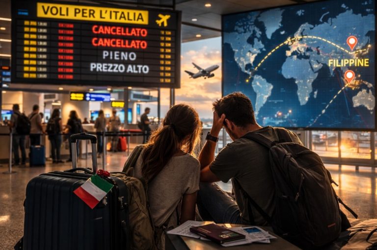 Turisti sardi bloccati nelle Filippine: «Voli pieni o troppo costosi, aiutateci a tornare a casa» Turisti sardi bloccati nelle Filippine: «Voli pieni o troppo costosi, aiutateci a tornare a casa»